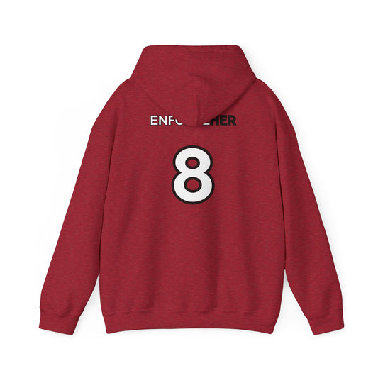 Collegiate Style Hooded Sweatshirt - Rock the Rebel Red - Indiana Fever - Sophie Cunningham #8