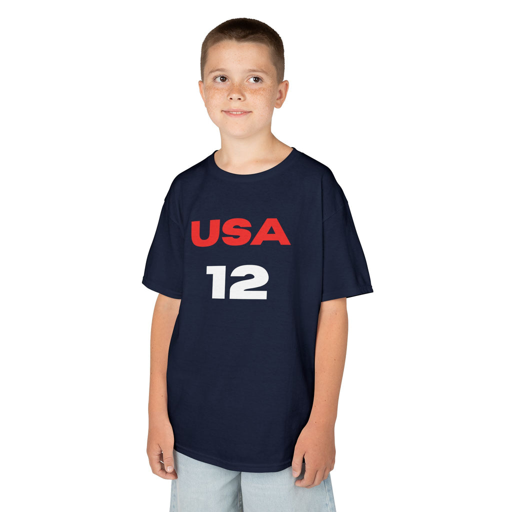 Kids USA Jersey Tee — (Clark 12)