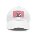 Pink and white 22 tribute fan hat