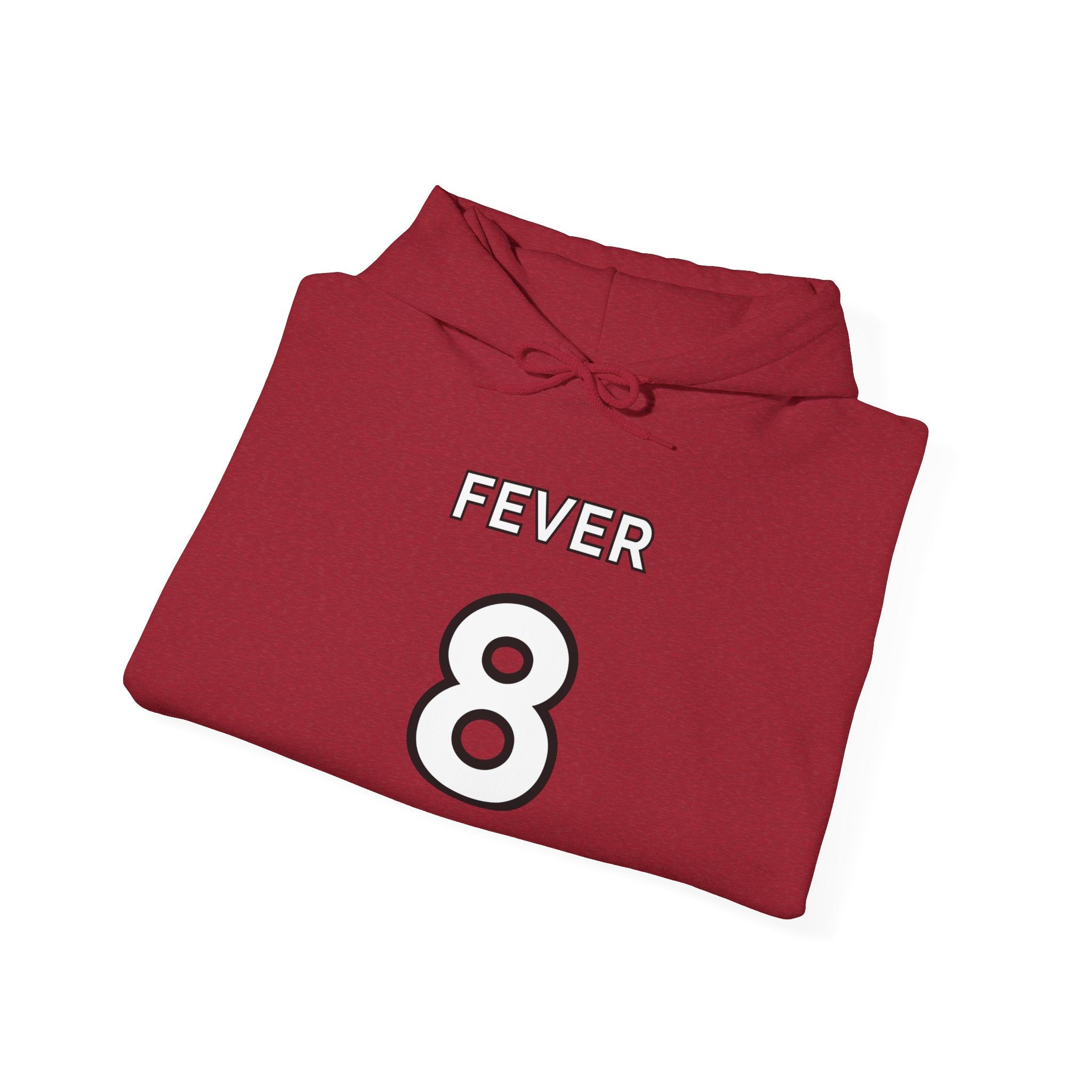 Collegiate Style Hooded Sweatshirt - Rock the Rebel Red - Indiana Fever - Sophie Cunningham #8