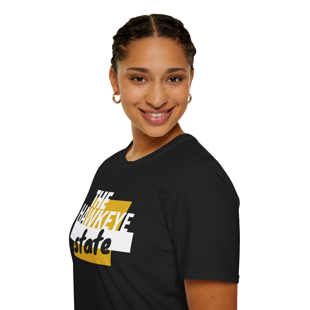 Hawkeye State T-Shirt, Vintage Iowa Tee, Gifts for Hawkeye Fans, College Apparel, Casual Wear, State Pride Shirt