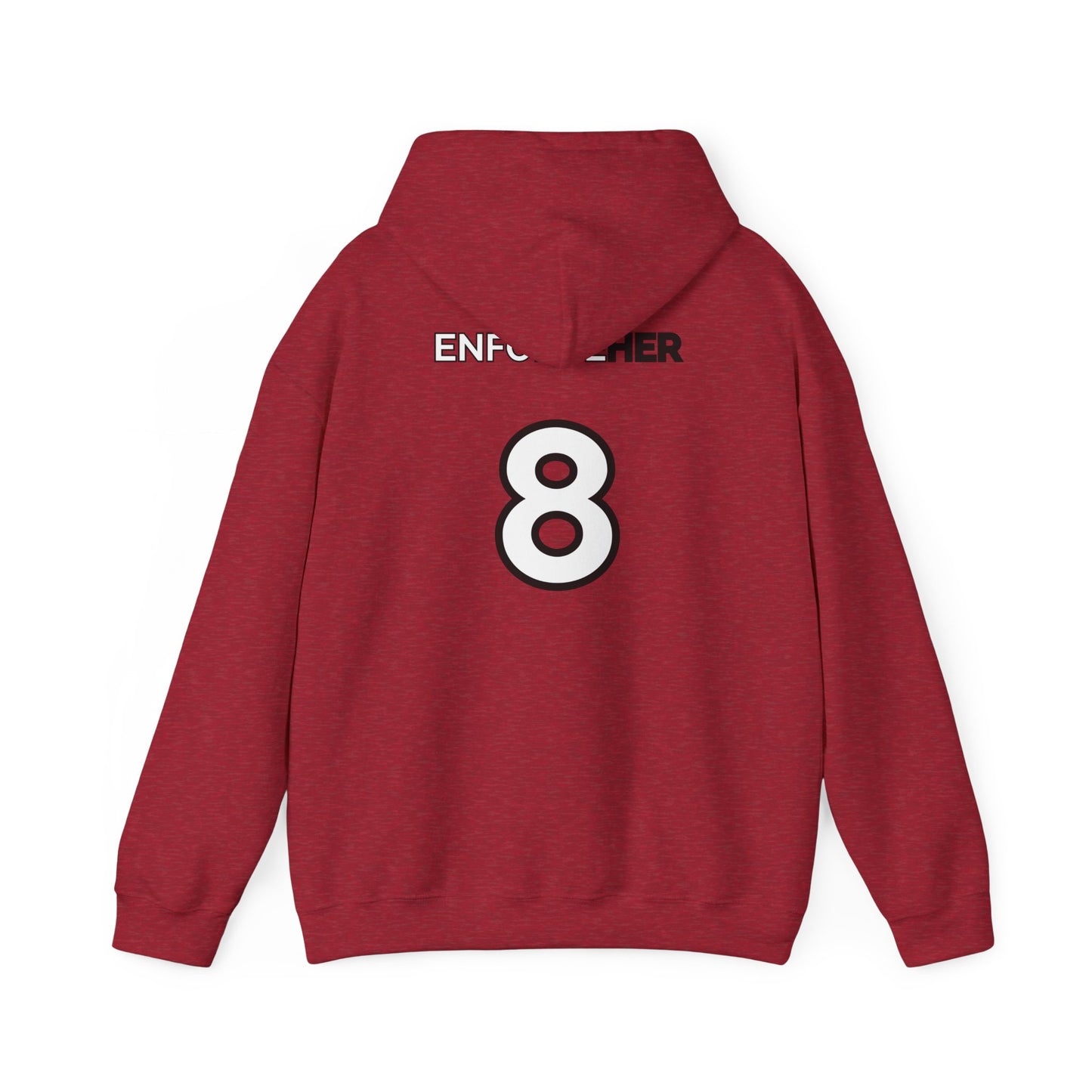 Collegiate Style Hooded Sweatshirt - Rock the Rebel Red - Indiana Fever - Sophie Cunningham #8