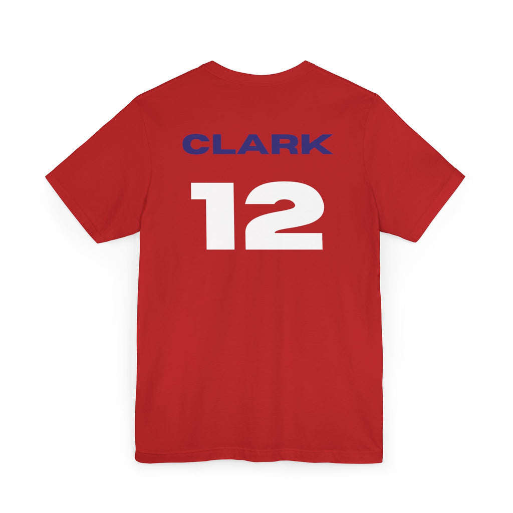 CAITLIN CLARK USA #12 Jersey T‑Shirt — Patriotic Sports Tee (USA, CLARK)