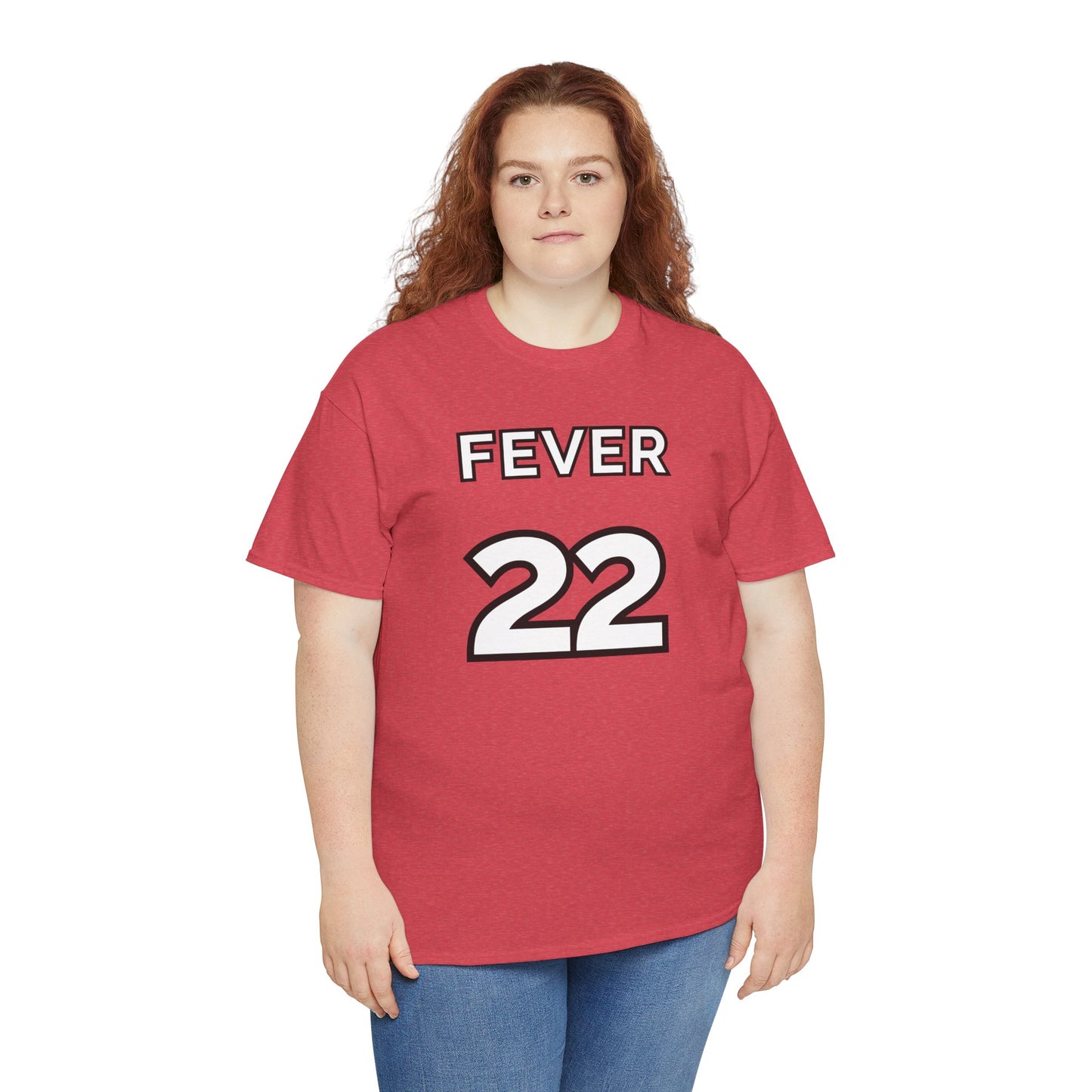 Basketball Fan Tee - Caitlin Clark GOAT Shirt in Heathered Rebel Red
