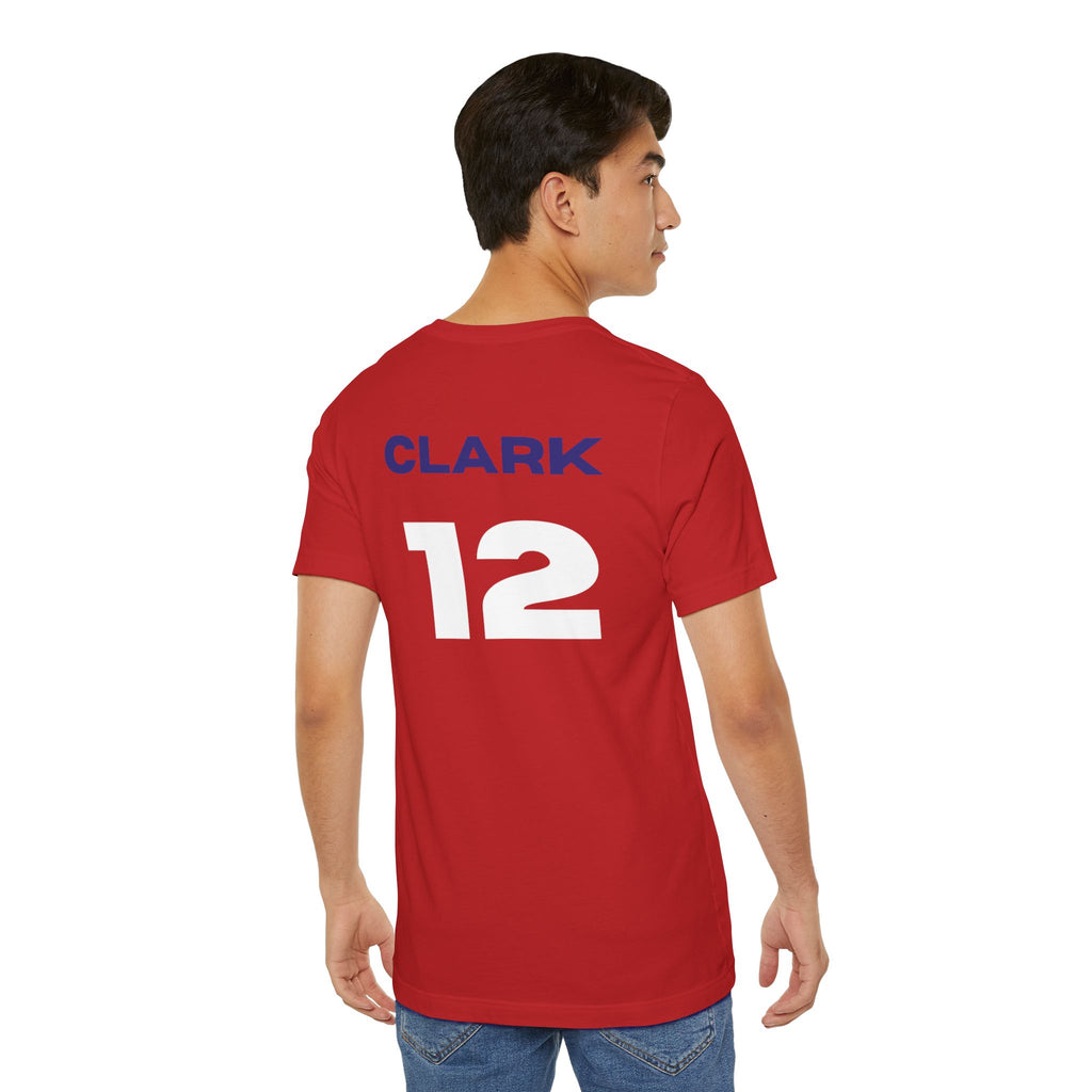 CAITLIN CLARK USA #12 Jersey T‑Shirt — Patriotic Sports Tee (USA, CLARK)