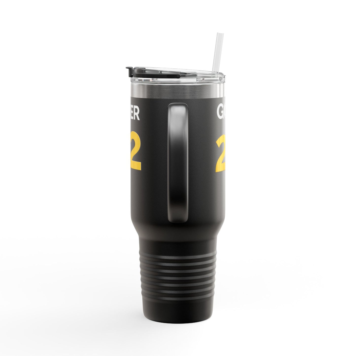 Insulated Travel Mug - Caitlin Clark GOAT Edition Navy/Black