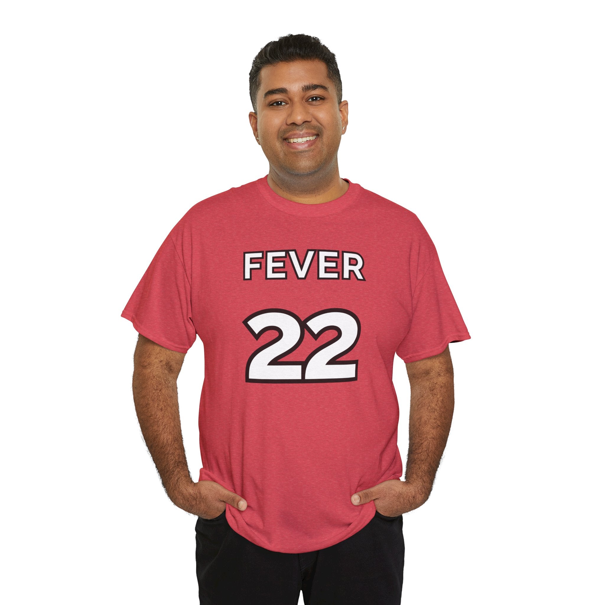 Basketball Fan Tee - Caitlin Clark GOAT Shirt in Heathered Rebel Red