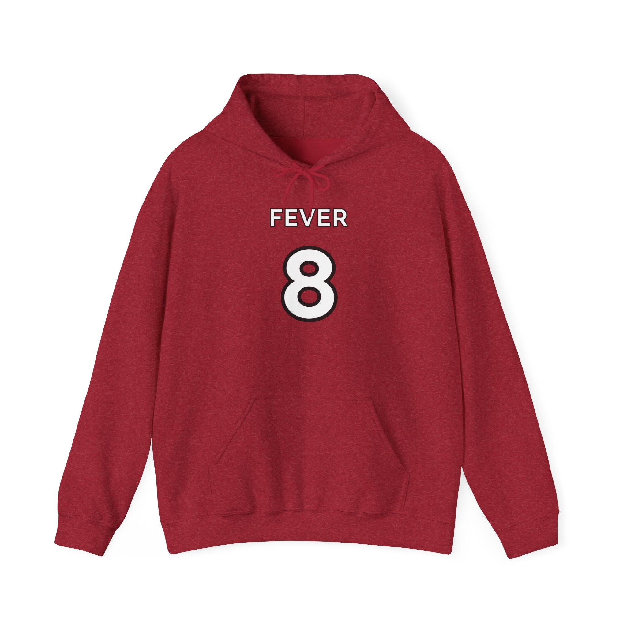 Collegiate Style Hooded Sweatshirt - Rock the Rebel Red - Indiana Fever - Sophie Cunningham #8