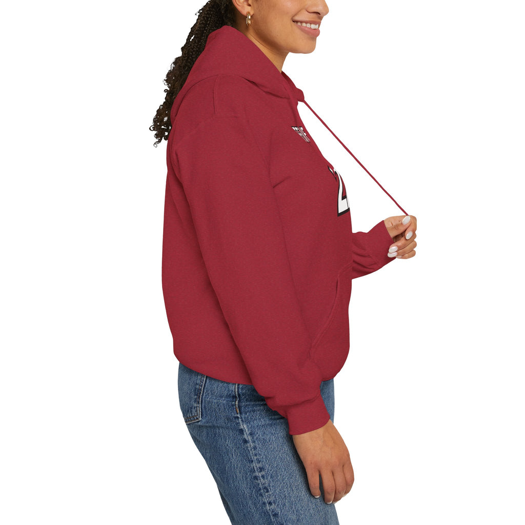 Heathered Rebel Red Collegiate Hooded Sweatshirt - Hawkeye State Shop #22